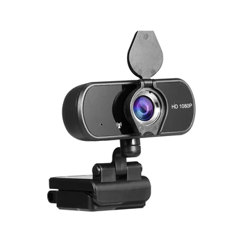 HD 1080P USB Webcam with Privacy Cover Manual Focus Video Conference Camera Built-in Microphone for Laptop Desktop Black
HD 1080P USB Webcam with Privacy Cover Manual Focus Video Conference Camera Built-in Microphone for Laptop Desktop Black
