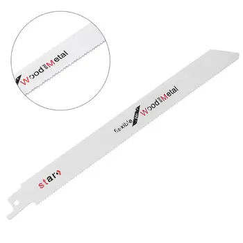 High Carbon Steel S1025BF 200mm 8\" Reciprocating Saw Blade Effective Flexible For Cutting Wood Woodworking 28TC
High Carbon Steel S1025BF 200mm 8\" Reciprocating Saw Blade Effective Flexible For Cutting Wood Woodworking 28TC