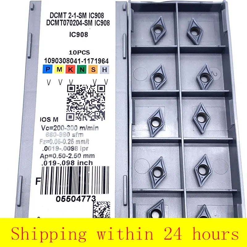 DCMT070204 SM IC907/908 резец для внутренней токарной обработки, твердосплавная вставка для станка с ЧПУ, DCMT 070204, токарный инструмент, лезвие для токарного станка
DCMT070204 SM IC907/908 резец для внутренней токарной обработки, твердосплавная вставка для станка с ЧПУ, DCMT 070204, токарный инструмент, лезвие для токарного станка
