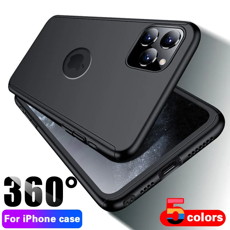 360 Degree Full Cover Phone Case For iPhone 11 Pro Max X Xs Xr 7 8 Plus With Tempered Glass Case Hard PC Shell 6 6S Plus X Capa
360 Degree Full Cover Phone Case For iPhone 11 Pro Max X Xs Xr 7 8 Plus With Tempered Glass Case Hard PC Shell 6 6S Plus X Capa