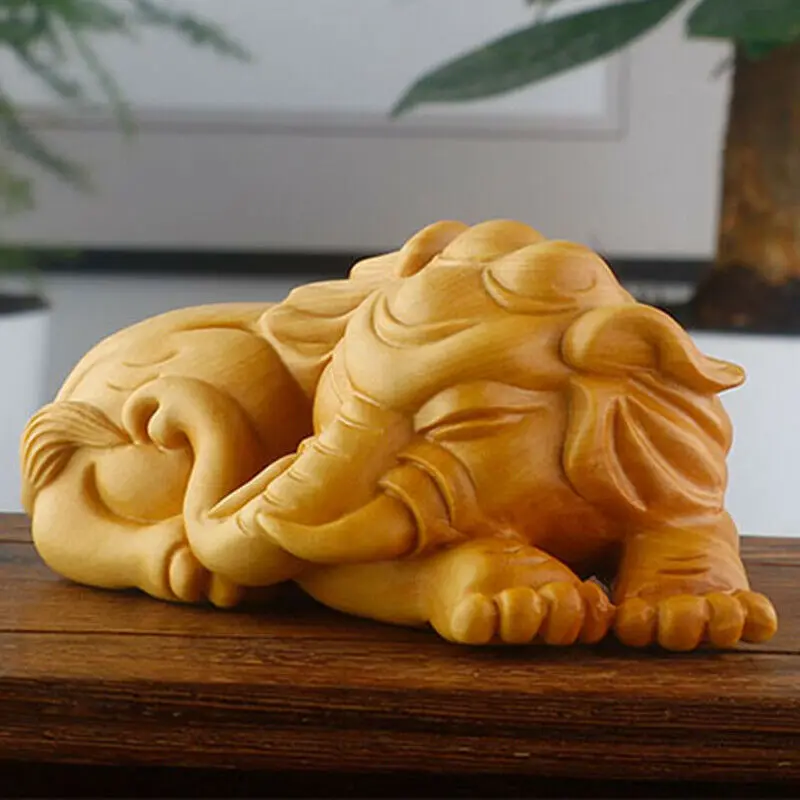 JM002ca - 9.5 x 6. x 4.2 CM Hand Carved Boxwood Carving Figurine - Elephant
JM002ca - 9.5 x 6. x 4.2 CM Hand Carved Boxwood Carving Figurine - Elephant