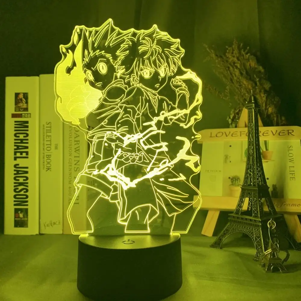 Hunter X Hunter Gon and Killua Figure 3d Lamp Nightlight Model Toys Anime Hunter X Hunter Figurine Collection Led Toy Great Gift
Hunter X Hunter Gon and Killua Figure 3d Lamp Nightlight Model Toys Anime Hunter X Hunter Figurine Collection Led Toy Great Gift