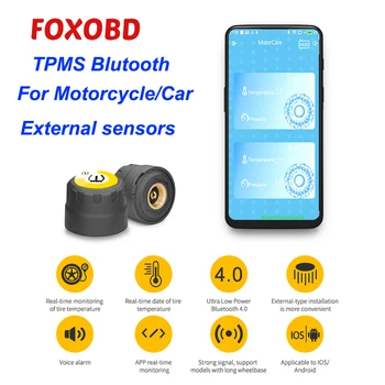 Bluetooth TPMS Tire Pressure Monitoring Systems Sensor TPMS Motorcycle Car Auto External Sensors Android IOS
Bluetooth TPMS Tire Pressure Monitoring Systems Sensor TPMS Motorcycle Car Auto External Sensors Android IOS