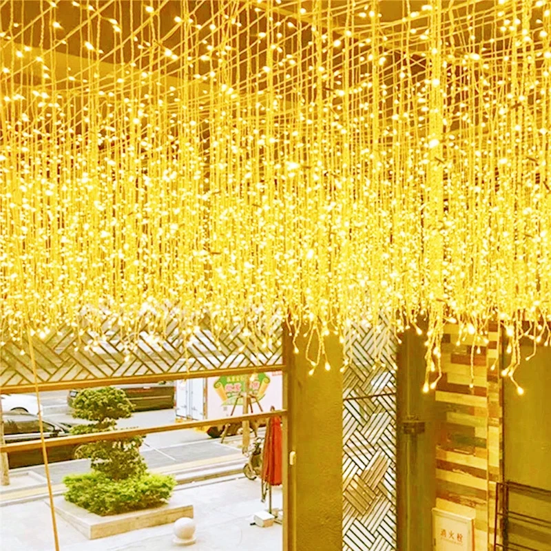 LED Light String Hristmas Lights Outdoor Decoration 4M Droop 0.6m 96led Curtain Icicle String Light New Year Party Garland Light
LED Light String Hristmas Lights Outdoor Decoration 4M Droop 0.6m 96led Curtain Icicle String Light New Year Party Garland Light