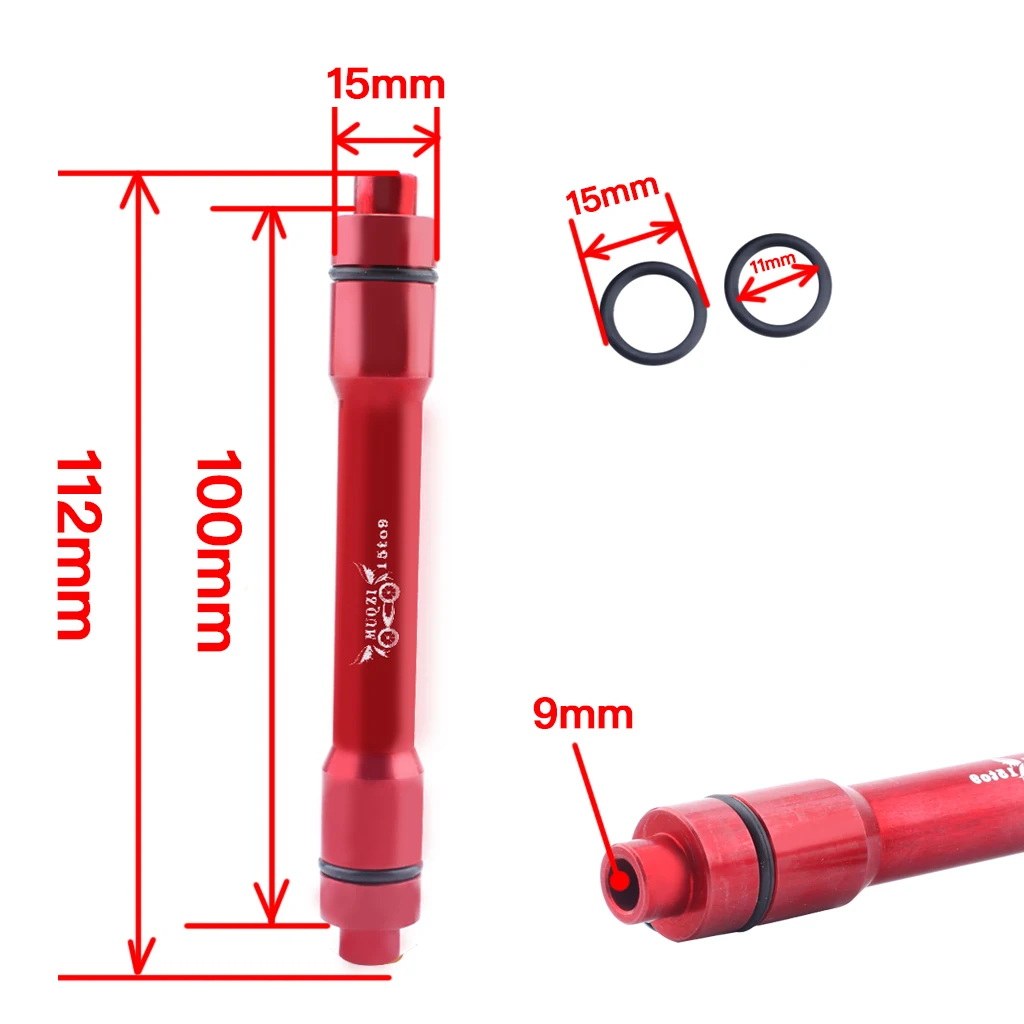 2pcs Aluminum Alloy Bicycle 15mm to 9mm Thru Axle Hub Quick Release Adapter Converter Red Bicycle Parts 2pcs Aluminum Alloy Bicycle 15mm to 9mm Thru Axle Hub Quick Release Adapter Converter Red Bicycle Parts