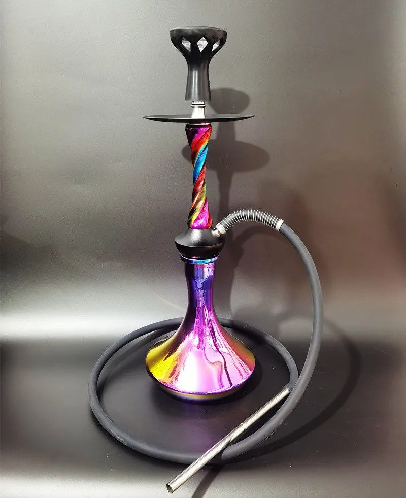 New dazzling color hookah set colorful twist large Arabian shisha hookah smoking
New dazzling color hookah set colorful twist large Arabian shisha hookah smoking