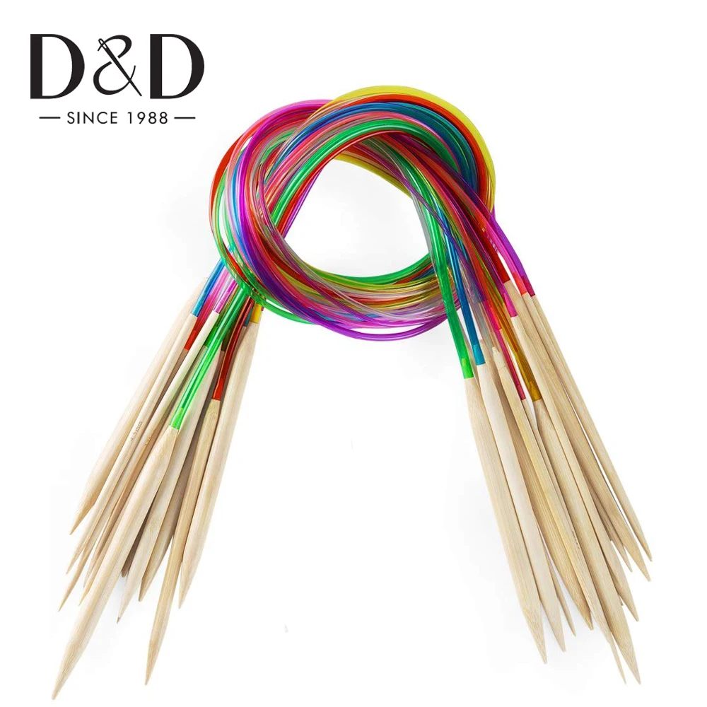 18Pcs/Set Circular Knitting Needles Sets Colorful Plastic Tube Crochet Hooks Set Bamboo Circular Knitting Needle 40CM 60CM
18Pcs/Set Circular Knitting Needles Sets Colorful Plastic Tube Crochet Hooks Set Bamboo Circular Knitting Needle 40CM 60CM