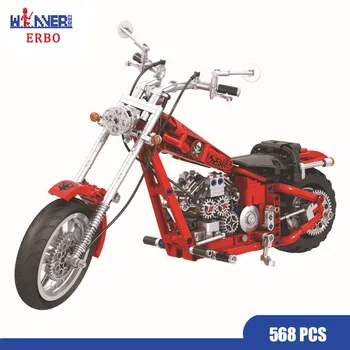 ERBO 568Pcs Cross Bike Building Blocks Motorcycle Model Educational DIY Supercar Bricks Compatible with Technic Dropshipping
ERBO 568Pcs Cross Bike Building Blocks Motorcycle Model Educational DIY Supercar Bricks Compatible with Technic Dropshipping