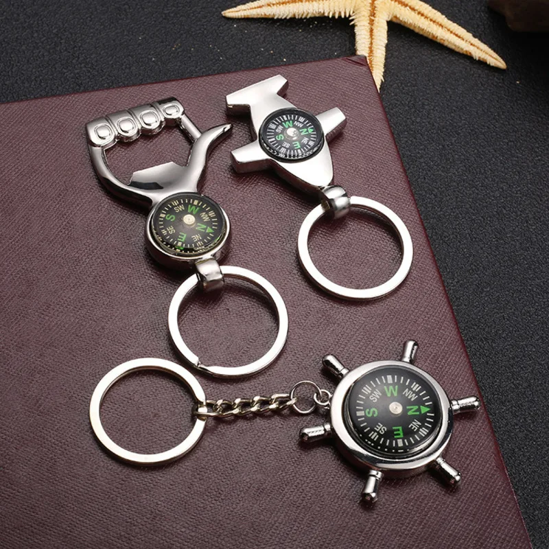 New Creatively Design Portable Alloy Compass Helm Opener Keychain EDC For Hiking Keyring Bag Charm Key Chain Gift
New Creatively Design Portable Alloy Compass Helm Opener Keychain EDC For Hiking Keyring Bag Charm Key Chain Gift