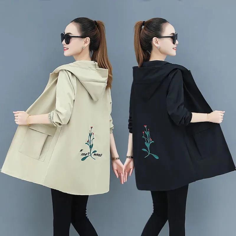 Тренчкот женский, Новинка весна-осень 2022, женское повседневное Свободное пальто с вышивкой, топы Pl6
Тренчкот женский, Новинка весна-осень 2022, женское повседневное Свободное пальто с вышивкой, топы Pl6