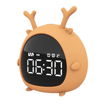Cartoon Deer Music Alarm Clock Wake Up Light Mini USB Charge Bedroom Smart Night Light Alarm Clock
Cartoon Deer Music Alarm Clock Wake Up Light Mini USB Charge Bedroom Smart Night Light Alarm Clock