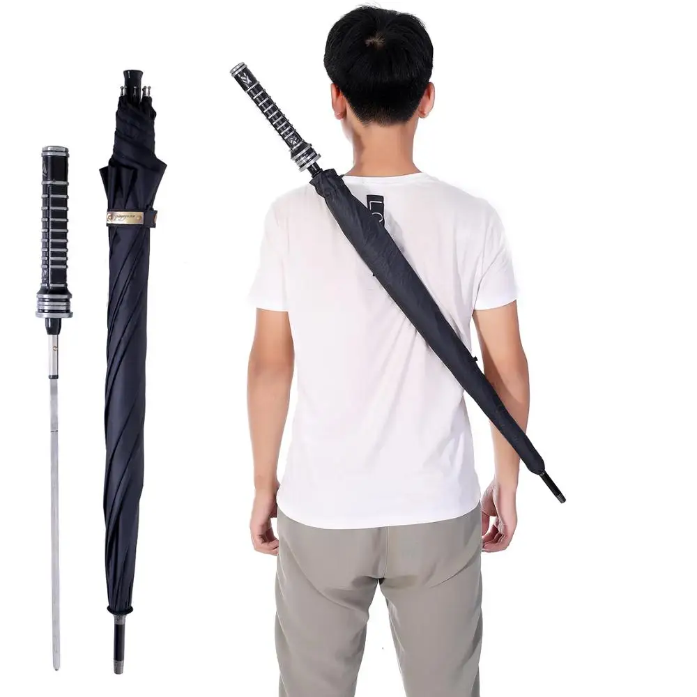 Retro Long Handle knight Windproof Samurai Sword Umbrella Japanese Ninja-like Self-defense Sun Rain Straight Creative Umbrella
Retro Long Handle knight Windproof Samurai Sword Umbrella Japanese Ninja-like Self-defense Sun Rain Straight Creative Umbrella