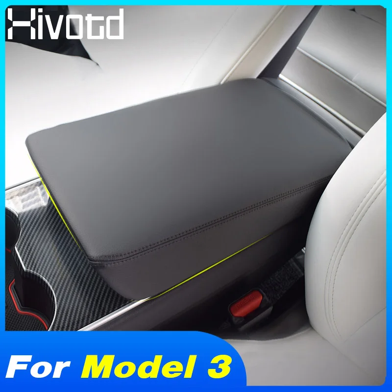 Hivotd For Tesla model 3 2019 Leather armrest box cover central hand-held box cover protection cushion cover Interior accessory
Hivotd For Tesla model 3 2019 Leather armrest box cover central hand-held box cover protection cushion cover Interior accessory