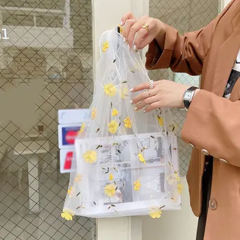 Bags For Women 2020 Summer New Luxury Handbags Women Bags Designer Mesh Embroidery Female Shopping Bag Flowers Tote Bag
Bags For Women 2020 Summer New Luxury Handbags Women Bags Designer Mesh Embroidery Female Shopping Bag Flowers Tote Bag