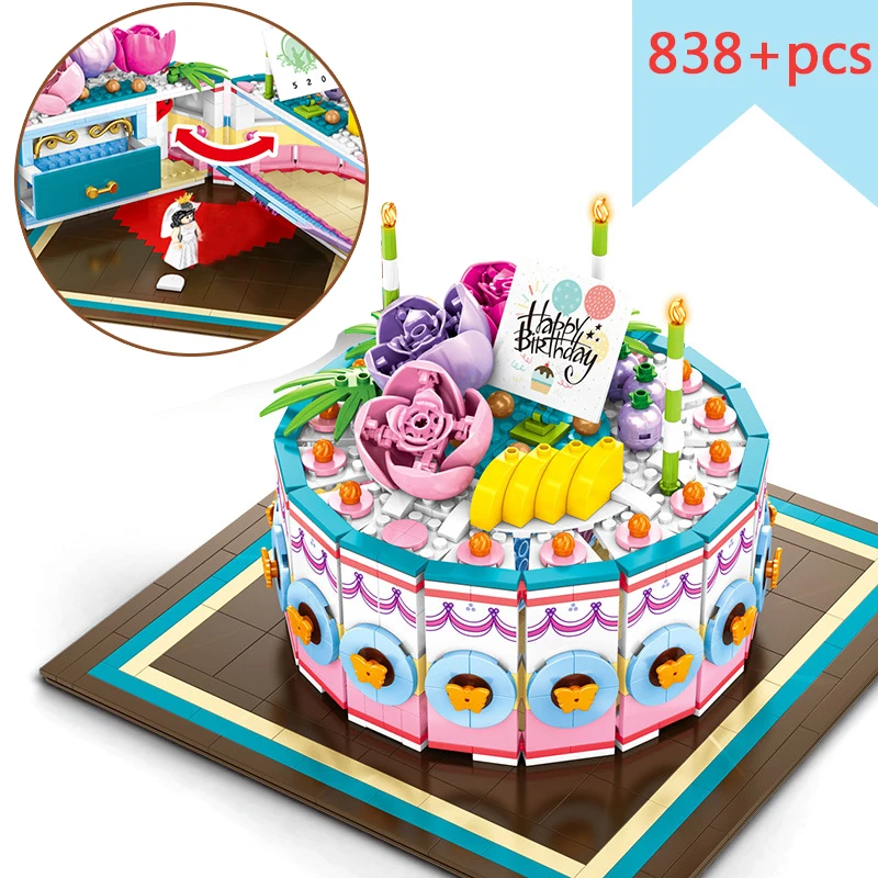 838pcs Birthday cake Model Compatible Legoingly Friends Creator Moc Diy Building Blocks Bricks toys For Girls Gifts 2019 New
838pcs Birthday cake Model Compatible Legoingly Friends Creator Moc Diy Building Blocks Bricks toys For Girls Gifts 2019 New