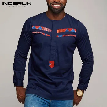 INCERUN Mens Shirt Printed Patchwork Long Sleeve Fitness 2020 Casual Streetwear Tops Camisa Dashiki African Shirts Men Clothes
INCERUN Mens Shirt Printed Patchwork Long Sleeve Fitness 2020 Casual Streetwear Tops Camisa Dashiki African Shirts Men Clothes