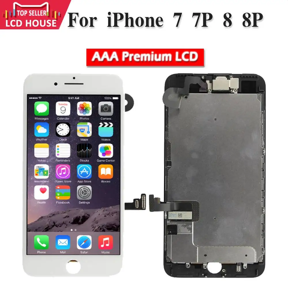 Full Set Display For iPhone 7 8 Plus 7P 8P LCD Screen Assembly Complete Touch Digitizer Replacement Brand New No Dead Pixles
Full Set Display For iPhone 7 8 Plus 7P 8P LCD Screen Assembly Complete Touch Digitizer Replacement Brand New No Dead Pixles