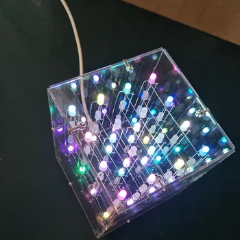 4 x 4 x 4 3D Multicolor Led Light Cube Kit Infrared Remote Control LED Light Cube Science Toys- Finished Product
4 x 4 x 4 3D Multicolor Led Light Cube Kit Infrared Remote Control LED Light Cube Science Toys- Finished Product