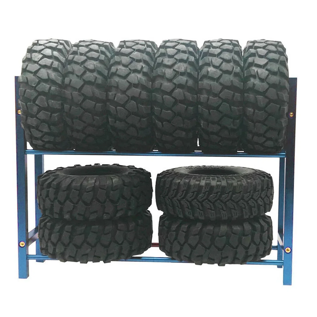 RC Tire Rack Storage Wheel Holder Garage Organizer for 1/10 Scale RC Car Crawler Tires -4 SCX10 D90 CC01 RC Tire Rack Storage Wheel Holder Garage Organizer for 1/10 Scale RC Car Crawler Tires -4 SCX10 D90 CC01