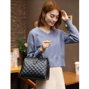 Lock Pu Doctor's Bag 2020 New Style Korean-style Rhombus Shoulder Bag Cross-body Women's Handbag Girls Large Capacity Tote Bag
Lock Pu Doctor's Bag 2020 New Style Korean-style Rhombus Shoulder Bag Cross-body Women's Handbag Girls Large Capacity Tote Bag