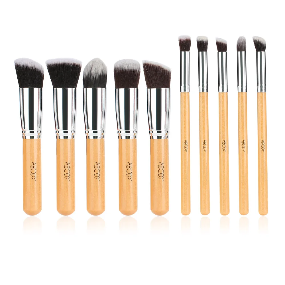 Abody 10Pcs Makeup Brush Set Professional Wooden Handle Essential Cosmetic Brush Kit with Powder Foundation Facial Brush Tools
Abody 10Pcs Makeup Brush Set Professional Wooden Handle Essential Cosmetic Brush Kit with Powder Foundation Facial Brush Tools