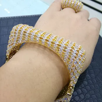GODKI Trendy Luxury Square Bangle Ring Jewelry Set For Women Wedding AAA Cubic Zircon Dubai Silver Bracelet Party Bangle Rings
GODKI Trendy Luxury Square Bangle Ring Jewelry Set For Women Wedding AAA Cubic Zircon Dubai Silver Bracelet Party Bangle Rings