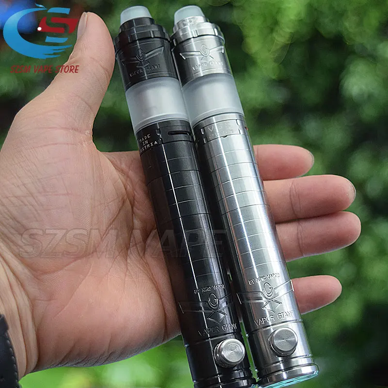 Vapor Giant mod with Vapor Giant v6S 23mm 6ml tank vape 23mm mechanical mod fit 18650/18350 battery e-cigarette kit
Vapor Giant mod with Vapor Giant v6S 23mm 6ml tank vape 23mm mechanical mod fit 18650/18350 battery e-cigarette kit