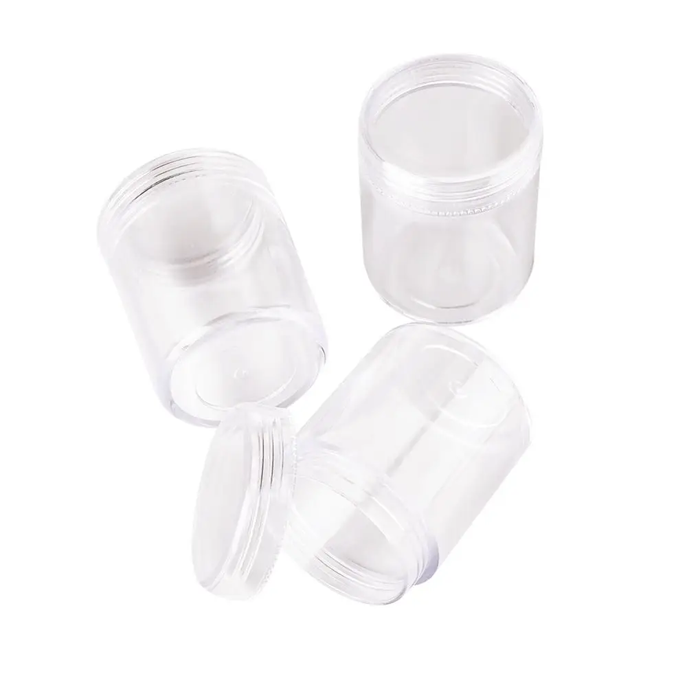 10pcs Clear Plastic Bead Containers Cosmetic Samples Container Pot Jars with Screw Lids Jewelry Packaging Nail Beads Storage Box
10pcs Clear Plastic Bead Containers Cosmetic Samples Container Pot Jars with Screw Lids Jewelry Packaging Nail Beads Storage Box