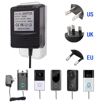 1pc Adapter AC Transformer Wireless Video Doorbell Charger Power Supply Adapter 18V 500mA Without Doorbell Hihg Quality
1pc Adapter AC Transformer Wireless Video Doorbell Charger Power Supply Adapter 18V 500mA Without Doorbell Hihg Quality