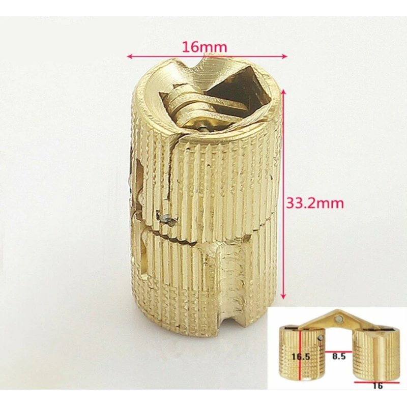 Copper Hinge Invisible Concealed Cabinet Sturdy Home Furniture Metal Gift Box Hardware 1pc DIY | Обустройство дома