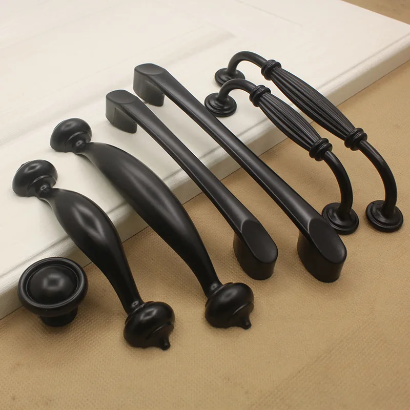 4 Pcs/Lot Black Handle Cabinet, Wardrobe, Door Handle, American Modern Simple Drawer, Thickened Shoe Single Hole Factory
4 Pcs/Lot Black Handle Cabinet, Wardrobe, Door Handle, American Modern Simple Drawer, Thickened Shoe Single Hole Factory