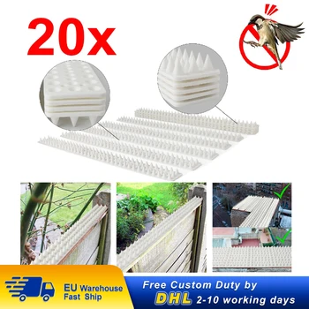 20Pcs Bird Repellent Environmentally Plastic PP Pigeon Bird Cat Dogs Spikes Harmless To Animal 49x4.5x2cm 
20Pcs Bird Repellent Environmentally Plastic PP Pigeon Bird Cat Dogs Spikes Harmless To Animal 49x4.5x2cm