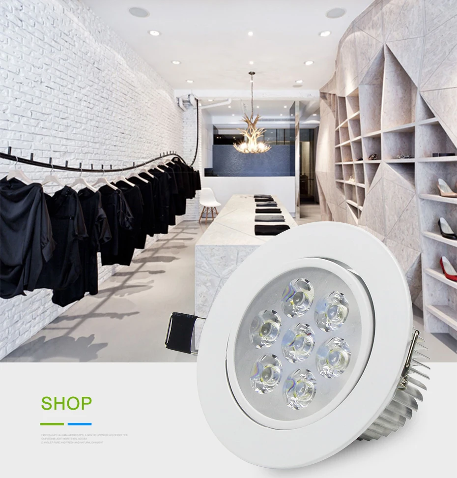 LED Downlight Dimmable Spot Light 3W 4W 5W 7W  Warm White Ceiling Rendering Lamp For Warm Atmosphere Indoor Decoration LED Light