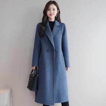 Thin Wool Blend Coat Women Long Sleeve Turn Down Collar Outwear Jacket Casual Autumn Winter Elegant Overcoat 3 Colors
Thin Wool Blend Coat Women Long Sleeve Turn Down Collar Outwear Jacket Casual Autumn Winter Elegant Overcoat 3 Colors