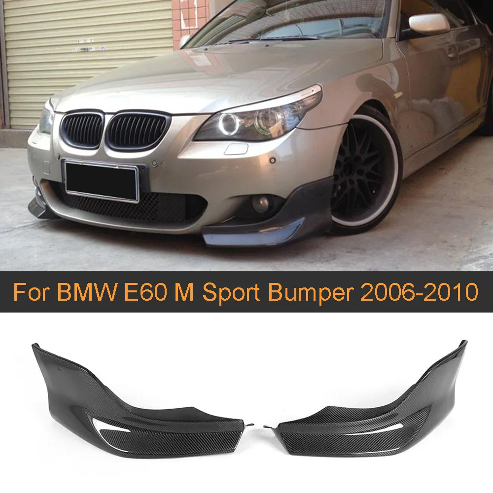 Car Front Bumper Splitters Apron for BMW E60 M Sport Bumper 2006 - 2010 520d 520i 523i 525i 530i Carbon Fiber Splitters 
Car Front Bumper Splitters Apron for BMW E60 M Sport Bumper 2006 - 2010 520d 520i 523i 525i 530i Carbon Fiber Splitters