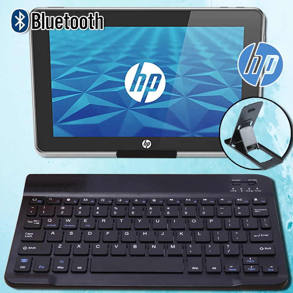 Ultra Thin Wireless Keyboard Bluetooth Keyboard for HP Slate 10 HD Tablet Bluetooth Keyboard with Touchpad for Android Windows
Ultra Thin Wireless Keyboard Bluetooth Keyboard for HP Slate 10 HD Tablet Bluetooth Keyboard with Touchpad for Android Windows