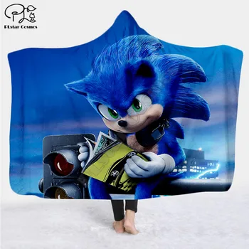 Sonic the Hedgehog character pattern Hooded Blanket Adult colorful child Sherpa Fleece Wearable Blanket Microfiber Bedding 
Sonic the Hedgehog character pattern Hooded Blanket Adult colorful child Sherpa Fleece Wearable Blanket Microfiber Bedding