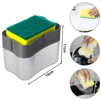 2-In-1 Soap Pump Organizer Cleaning Sponge Practical Container Magic Pan Pot Hand Press Soap Organizer Durable Liquid Dispenser
2-In-1 Soap Pump Organizer Cleaning Sponge Practical Container Magic Pan Pot Hand Press Soap Organizer Durable Liquid Dispenser