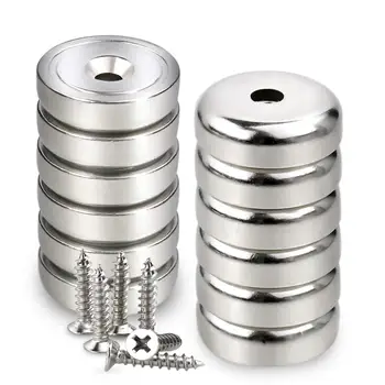 PTSNET Cup Magnets Industrial Strength Round Base Pot Sink hole Magnets 45lbs Holding Force Pack of 10 with Screw Diameter 25mm 
PTSNET Cup Magnets Industrial Strength Round Base Pot Sink hole Magnets 45lbs Holding Force Pack of 10 with Screw Diameter 25mm