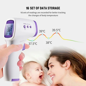 IR Infrared Thermometer Infrared Non-contact Infrared Forehead Thermometer Body Digital Forehead Thermometer Temperature Gun
IR Infrared Thermometer Infrared Non-contact Infrared Forehead Thermometer Body Digital Forehead Thermometer Temperature Gun
