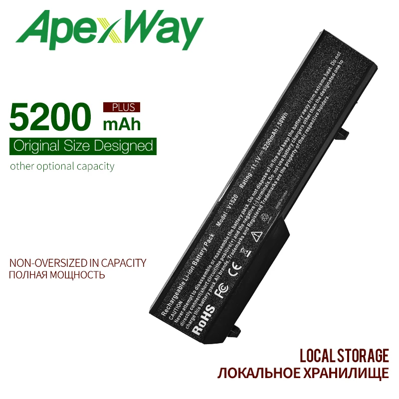 

ApexWay 11.1V 5200MAh Laptop Battery For dell Vostro 1310 1320 1510 1520 1521 2510 K738H N950C N956C N958C T112C T114C T116C