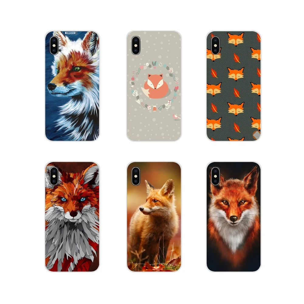 A Fox in The Wild Red Animal для Samsung A10 A30 A40 A50 A60 A70 M30 Galaxy Note 2 3 4 5 8 9 10 PLUS прозрачные мягкие чехлы