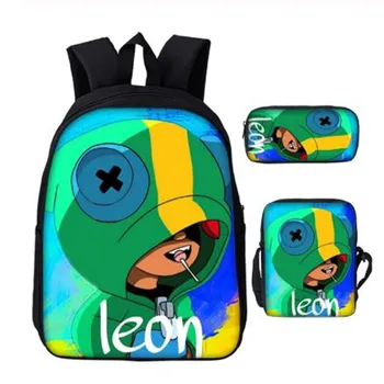 Cartoon Leon Games Pattern School Bags for Teenage Girls Boys High capacity Children Student Backpack Teen Mochilas Escolares
Cartoon Leon Games Pattern School Bags for Teenage Girls Boys High capacity Children Student Backpack Teen Mochilas Escolares