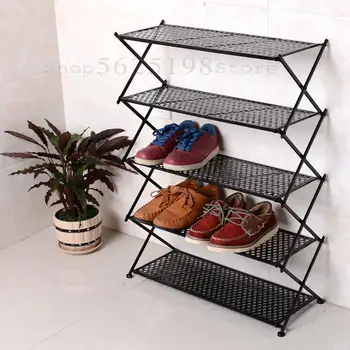 Iron folding shoe rack home creative four five six layer storage multi-layer simple simple modern living room door shelf
Iron folding shoe rack home creative four five six layer storage multi-layer simple simple modern living room door shelf