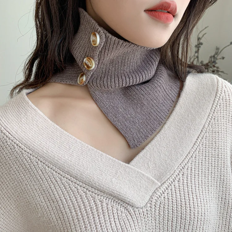 New Button Women Detachable Lapel Fake Collar Winter Turtleneck Collar Removable Knitted Neck Gaiter Ladies False Collar
New Button Women Detachable Lapel Fake Collar Winter Turtleneck Collar Removable Knitted Neck Gaiter Ladies False Collar