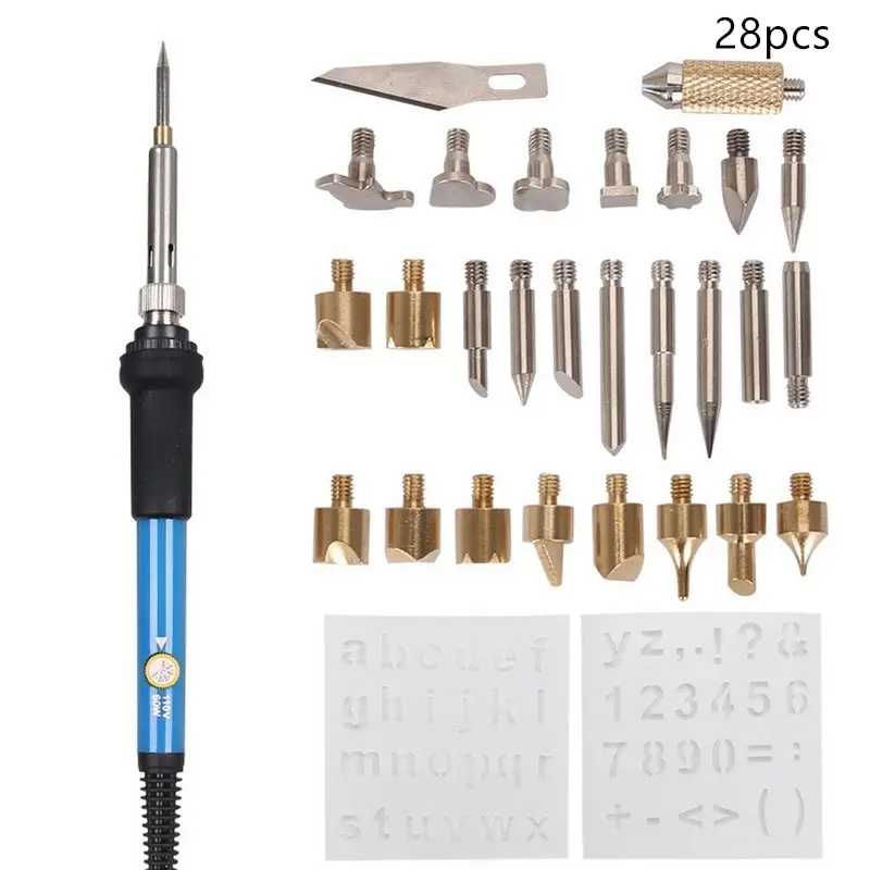 Adjustable Soldering Iron Carving Pyrography Welding Tips Kit Wood Embossing Burning Soldering Pen Set Household Hardware Tools
Adjustable Soldering Iron Carving Pyrography Welding Tips Kit Wood Embossing Burning Soldering Pen Set Household Hardware Tools