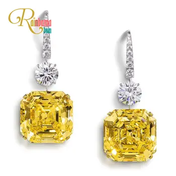 Rainbamabom 925 Solid Sterling Silver Asscher Created Moissanite Citrine Gemstone Drop Dangle Earrings Fine Jewelry Wholesale
Rainbamabom 925 Solid Sterling Silver Asscher Created Moissanite Citrine Gemstone Drop Dangle Earrings Fine Jewelry Wholesale