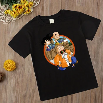 Kids Dragon Ball Z Goku Bulma Krillin Master Roshi T Shirt Children Short Sleeve Clothing Funny Boys Girls Tops Anime Tshirt 
Kids Dragon Ball Z Goku Bulma Krillin Master Roshi T Shirt Children Short Sleeve Clothing Funny Boys Girls Tops Anime Tshirt