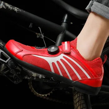 

New Lockless cycling shoes breathable mountain cycling sports shoes leisure men's and women's road bicycle power shoes