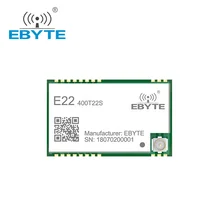 LoRa SX1268 RF Wireless Module 433MHz Data Transmission Module EBYTE E22-400T22S 22dBm 5Km IPEX/Stamp Hole Antenna SMD Module
LoRa SX1268 RF Wireless Module 433MHz Data Transmission Module EBYTE E22-400T22S 22dBm 5Km IPEX/Stamp Hole Antenna SMD Module